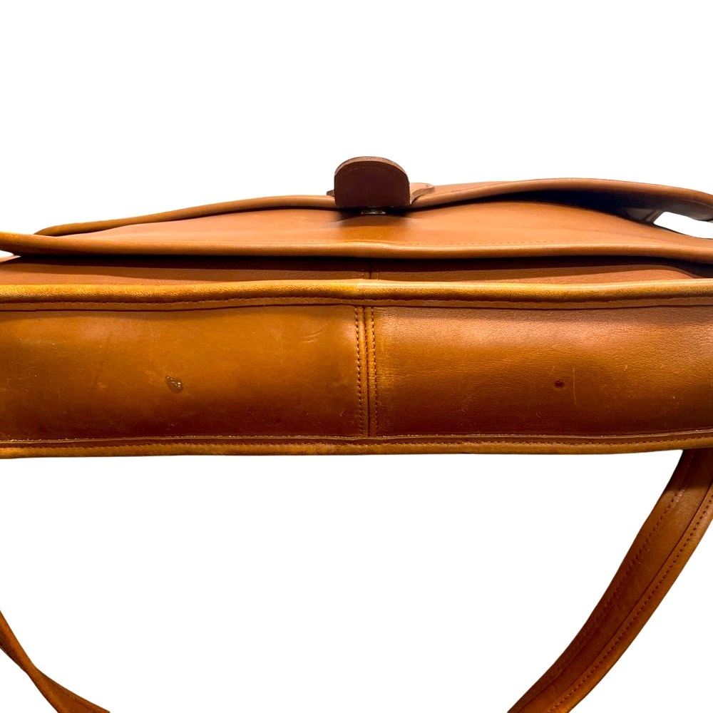 Coach Vintage Metropolitan Saddle Brown Leather Briefcase RARE COLLECTOR - Picture 7 of 10